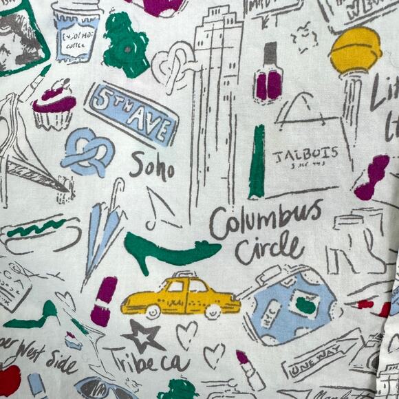 Talbots Womens Button Front Shirt Top Size L New York City 100% Cotton White - Picture 5 of 8